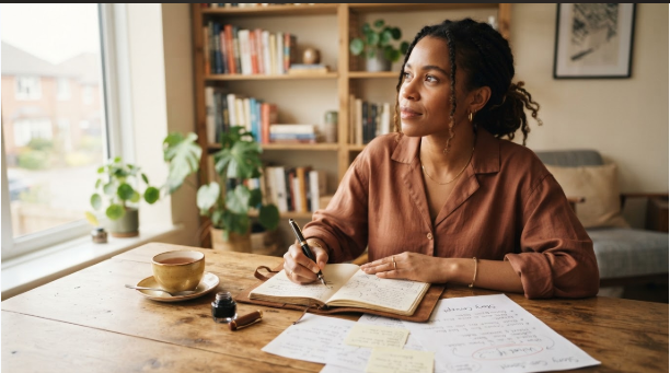 Writer developing a story idea in a notebook. How to Develop a Story Idea